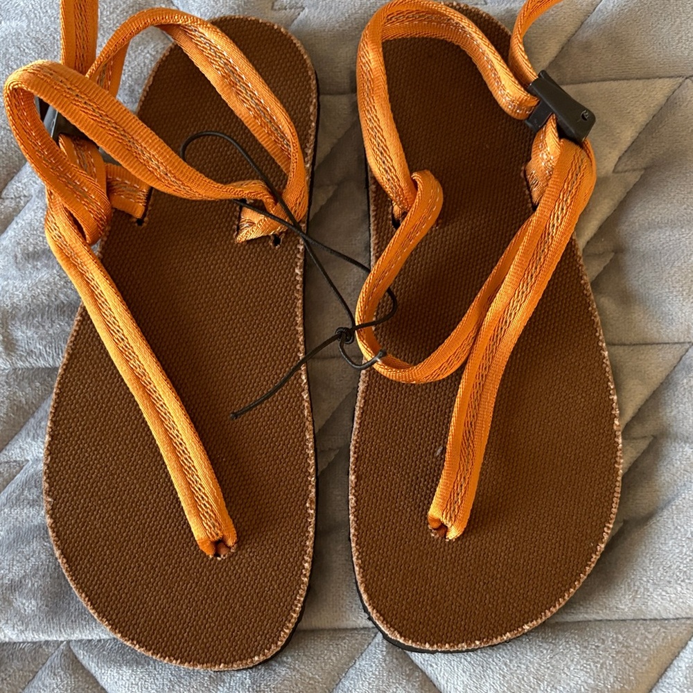 Orange and Brown Sandals size 4/6 from Vibram - Picture 2 of 4